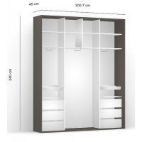 DRESSING LEX 201-240-45 A GRI/DWO/O